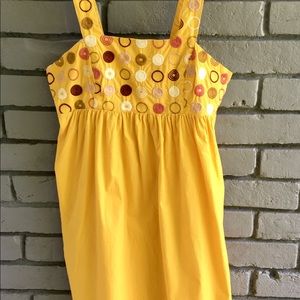 Anthropologie Sun Dress in Springs hottest yellow! S